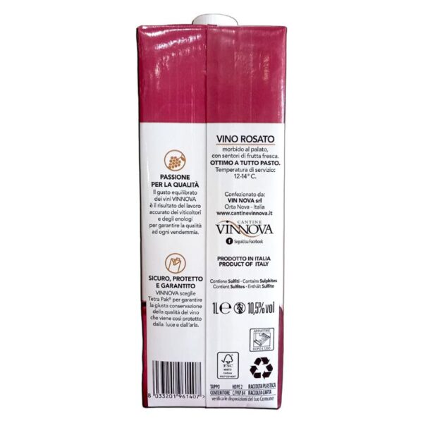 VINO BORGO DUCALE 1 LT BRIK ROSE' - immagine 2