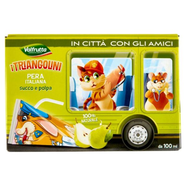 SUCCHI VALFRUTTA I TRIANGOLINI 100MLX8 PERA
