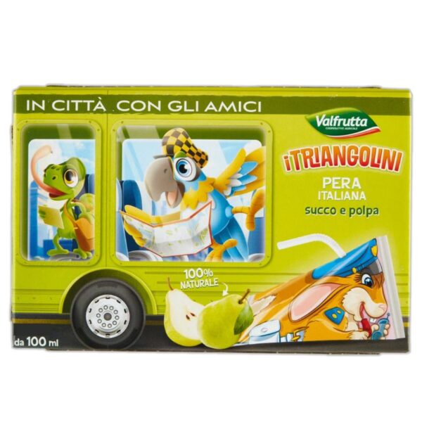 SUCCHI VALFRUTTA I TRIANGOLINI 100MLX8 PERA - immagine 3