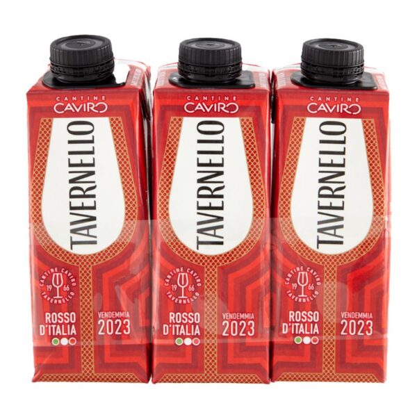 VINO TAVERNELLO 0,25L ROSSO D'ITALIA 3PZ