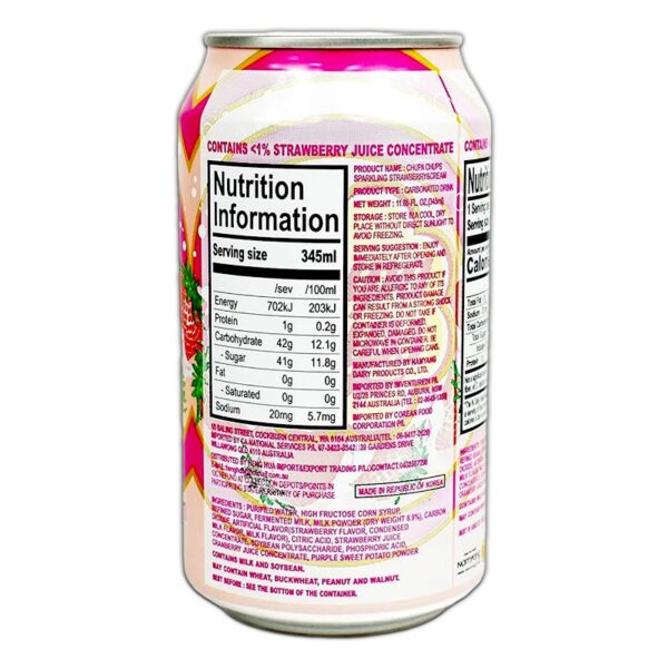 BIBITA CHUPA CHUPS 345ML CREMA FRAGOLA - immagine 2