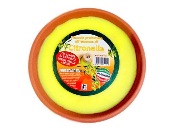 CANDELA D.15CM CITRONELLA TERRACOTTA