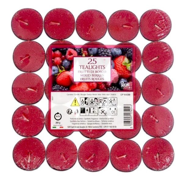 CANDELA TEALIGHTS 25PZ PROFUMATE
