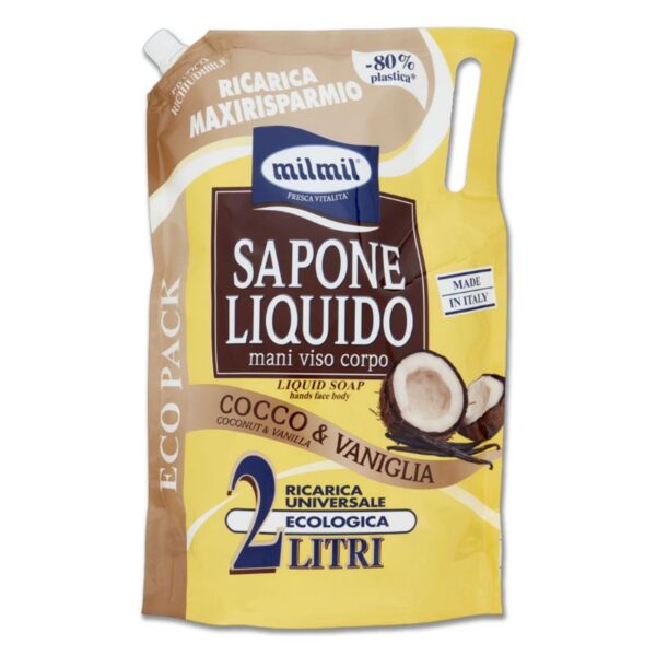 SAPONE LIQUIDO MIL MIL ECORICARICA 2L COCCO