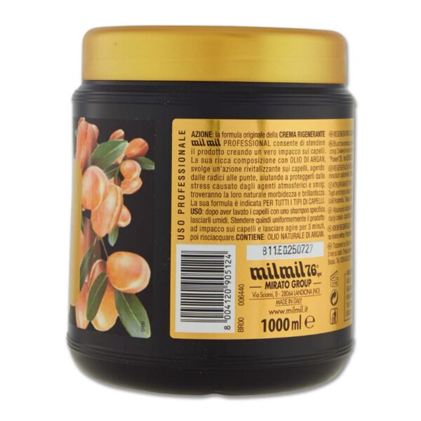 MASCHERA CAPELLI RIGENERANTE MIL MIL 1L ARGAN - immagine 4