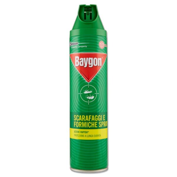 INSETTICIDA BAYGON 400ML SPRAY  SCARAFAGGI E FORMICHE AZIONE RAPIDA