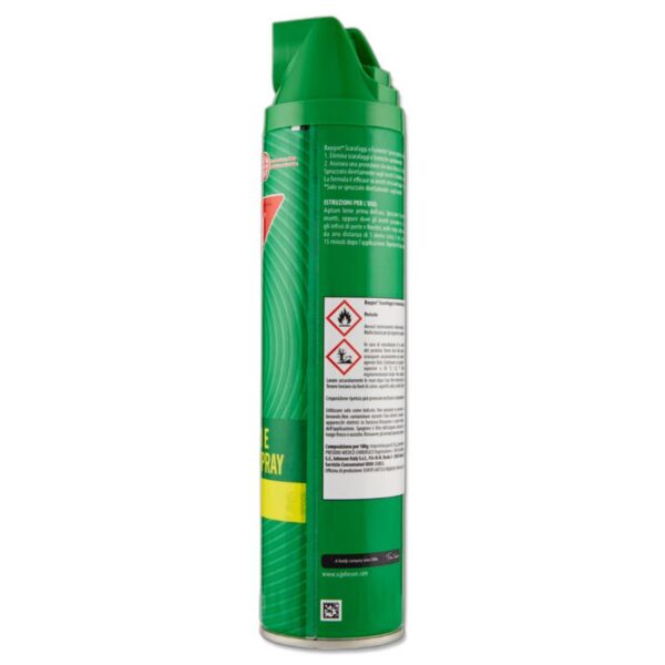 INSETTICIDA BAYGON 400ML SPRAY  SCARAFAGGI E FORMICHE AZIONE RAPIDA - immagine 4