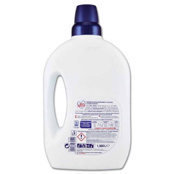 DETERSIVO LAVATRICE MON AMOUR 1560ML LIQUIDO FRESH BLUE - immagine 3