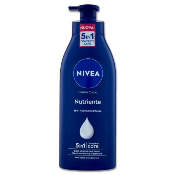 CREMA NIVEA FLUIDA 500ML NUTRIENTE BLU