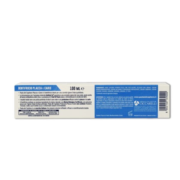 DENTIFRICIO PASTA DEL CAPITANO 100ML PLACCA E CARIE - immagine 3
