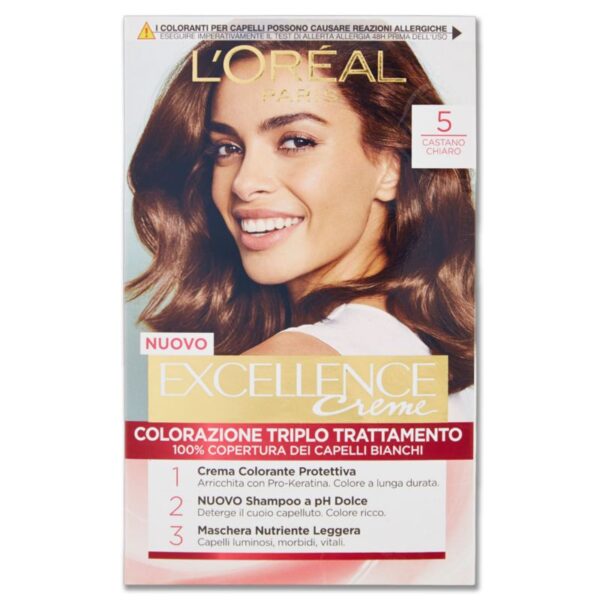 COLORAZIONE CAPELLI EXCEL. CASTANO CHIAR