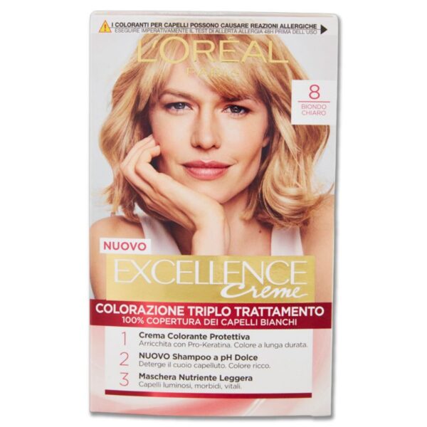 COLORAZIONE CAPELLI EXCEL. BIONDO CHIARO