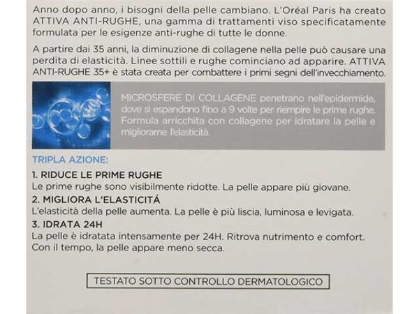 CREMA L'OREAL 50ML ANTI RUGHE OVER35 - immagine 2