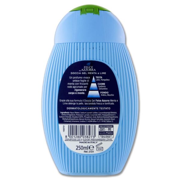 DOCCIA GEL FELCE AZZURRA 250ML  MENTA E LIME - immagine 3