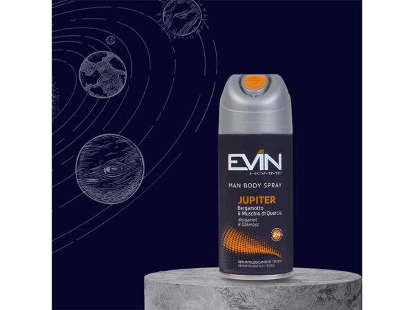 DEODORANTE UOMO EVIN 150ML JUPITER - immagine 2