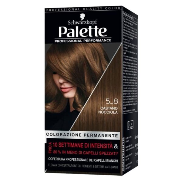 COLORAZIONE CAPELLI PALETTE COLORE 5-8