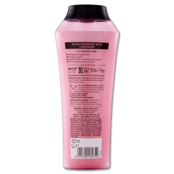 SHAMPOO GLISS 250ML SETA LUMINOSA - immagine 3