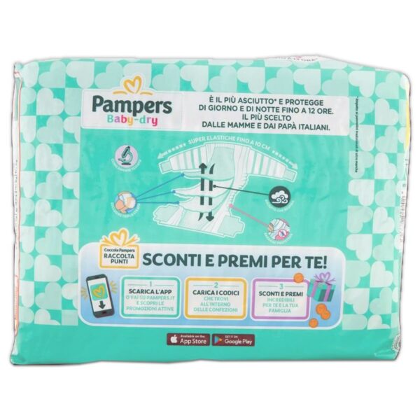 PANNOLINI PAMPERS BABY DRY 3-6KG MINI - immagine 3