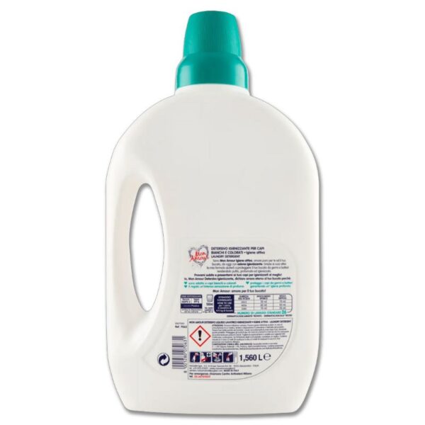 DETERSIVO LAVATRICE MON AMOUR 1560ML  LIQUIDO IGIENIZZANTE - immagine 3