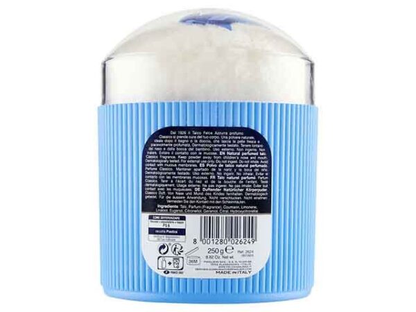 TALCO FELCE AZZURRA 250G   BARATTOLO CON PIUMINO - immagine 2