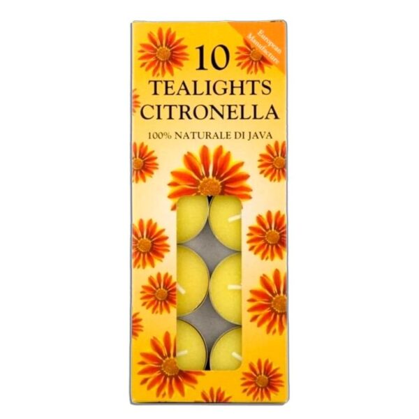 CANDELE TEALIGHTS 10PZ CITRONELLA
