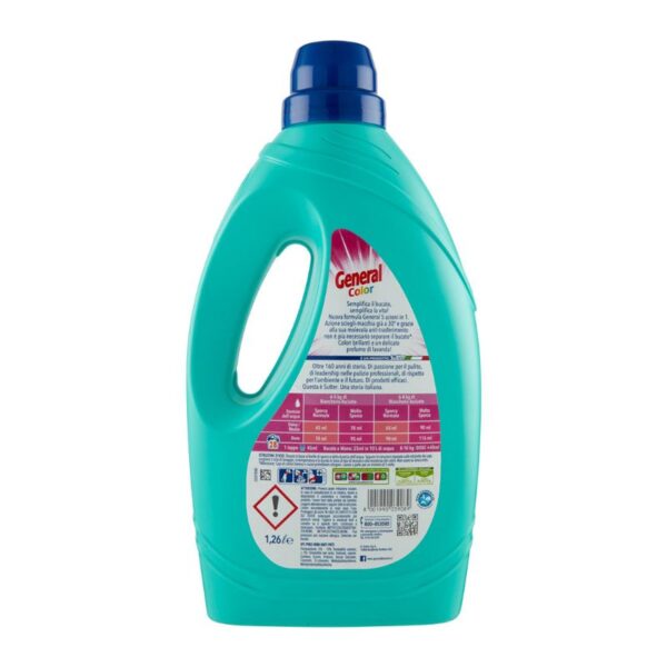DETERSIVO LAVATRICE GENERAL 28 LAVAGGI 1,26L COLOR - immagine 3