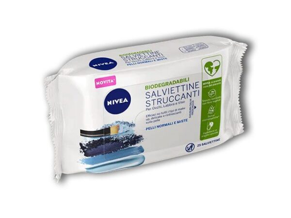 SALVIETTINE STRUCCANTI NIVEA 25PZ  RINFRESCANTI - immagine 2