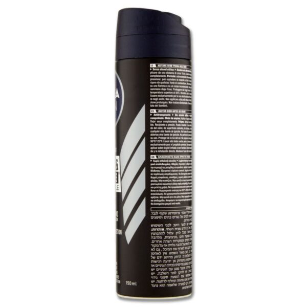 DEODORANTE NIVEA 150ML SPRAY MEN  BLACK&WHITE INVISIBLE ORIGINAL - immagine 4