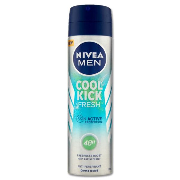 DEODORANTE NIVEA 150ML SPRAY MEN  COOL KICK FRESH