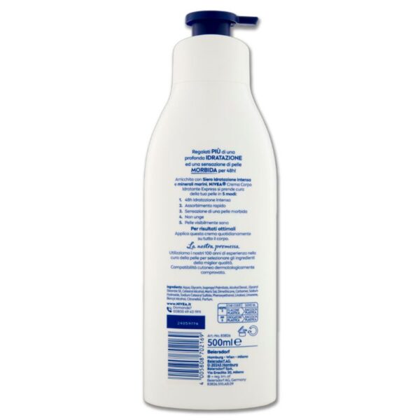 CREMA NIVEA FLUIDA 500ML IDRATANTE - immagine 3