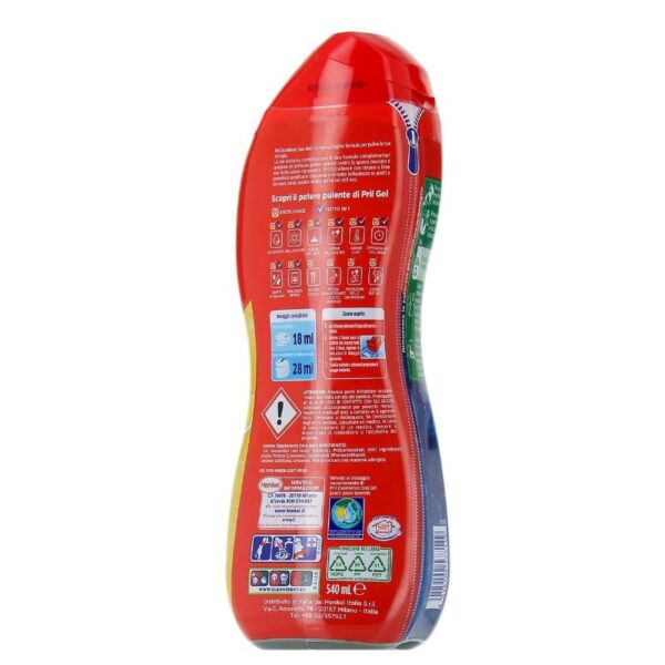 DETERSIVO GEL LAVASTOVIGLIE PRIL 540ML LIMONE - immagine 3