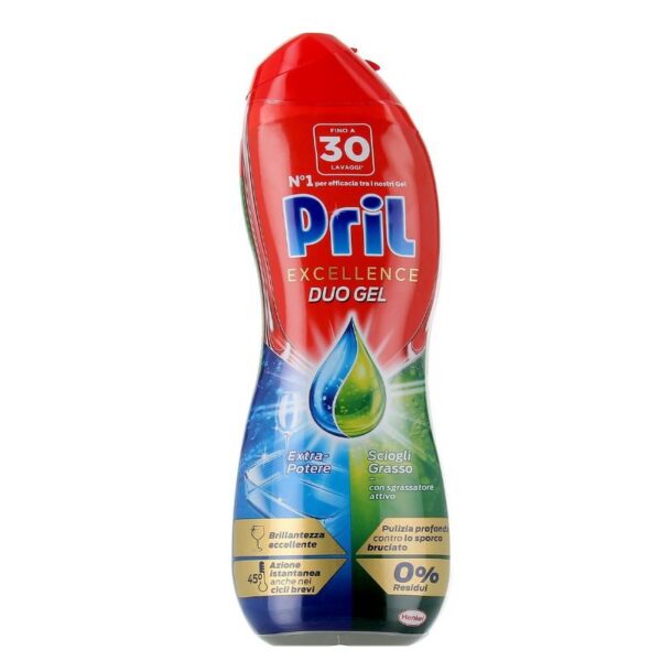 DETERSIVO GEL LAVASTOVIGLIE PRIL 540ML EXCELLENCE DUO SCIOGLI GRASSO