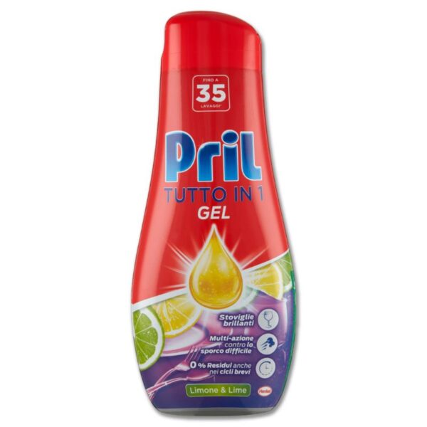 DETERSIVO GEL LAVASTOVIGLIE PRIL 630ML LIMONE