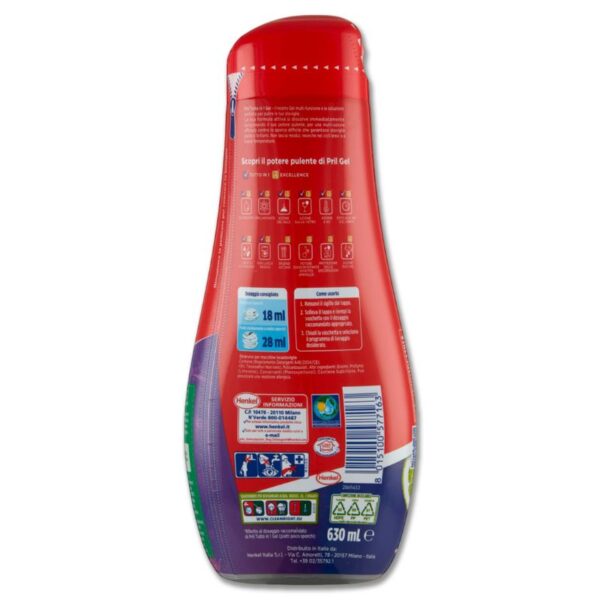DETERSIVO GEL LAVASTOVIGLIE PRIL 630ML LIMONE - immagine 3