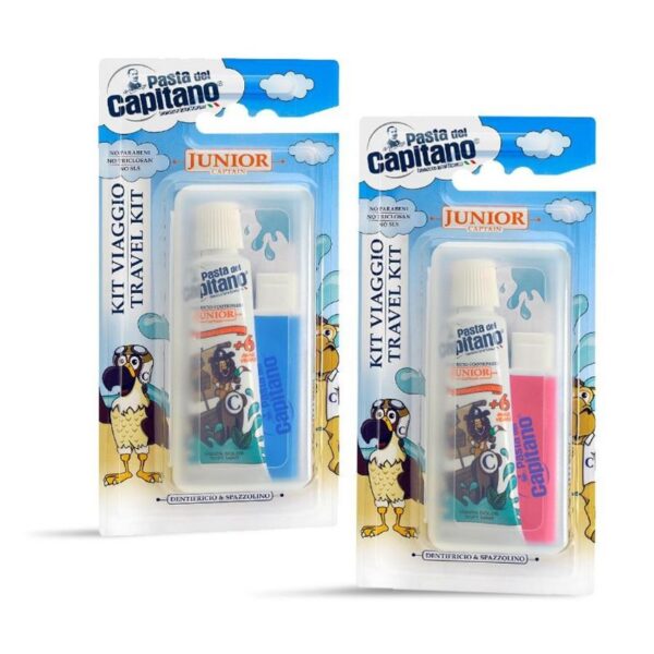 DENTIFRICIO E SPAZZOLINO DA VIAGGIO  PASTA DEL CAPITANO JUNIOR