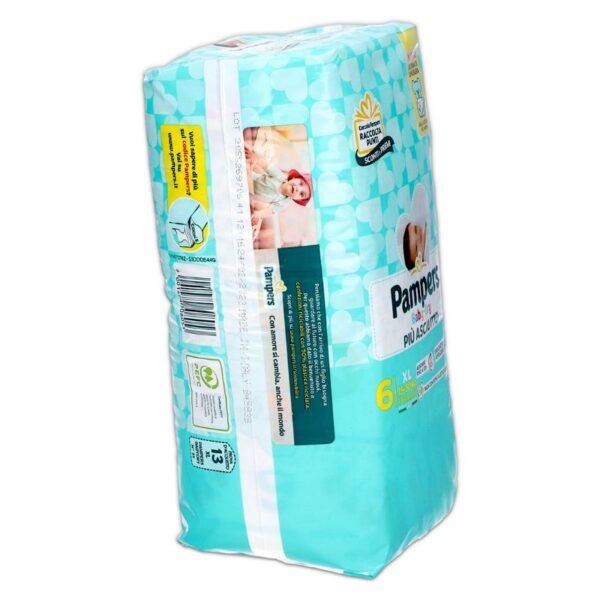 PANNOLINI PAMPERS BABY DRY 15-30KG TG.6 EXTRA LARGE X13PZ - immagine 3
