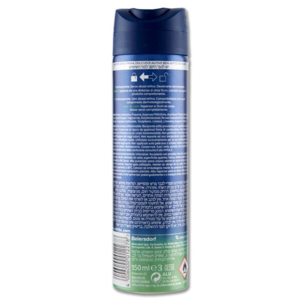 DEODORANTE NIVEA 150ML SPRAY MEN  FRESH SENSATION - immagine 3