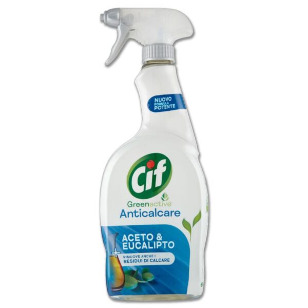 SGRASSATORE ANTICALCARE CIF 650ML SPRAY GREEN ACTIVE ACETO E EUCALIPTO