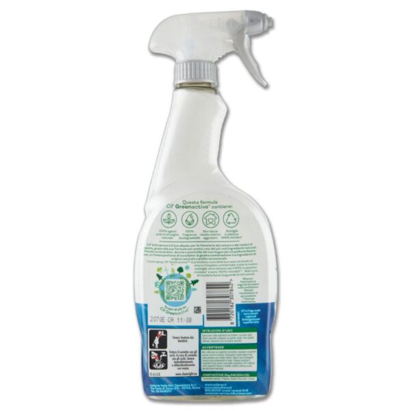 SGRASSATORE ANTICALCARE CIF 650ML SPRAY GREEN ACTIVE ACETO E EUCALIPTO - immagine 3