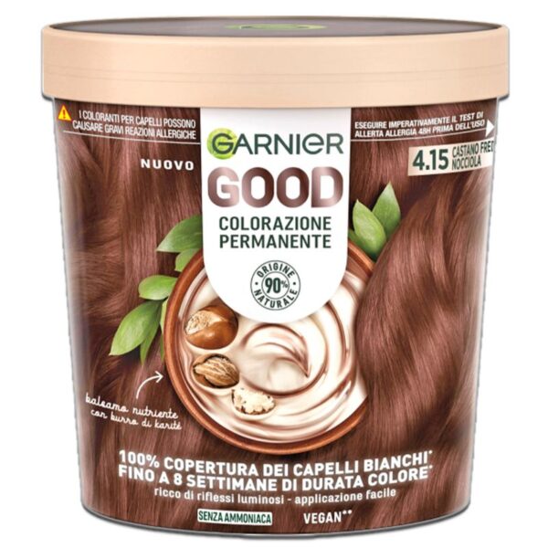 COLORAZIONE CAPELLI GARNIER GOOD 4.15 CASTANO FREDDO NOCCIOLA