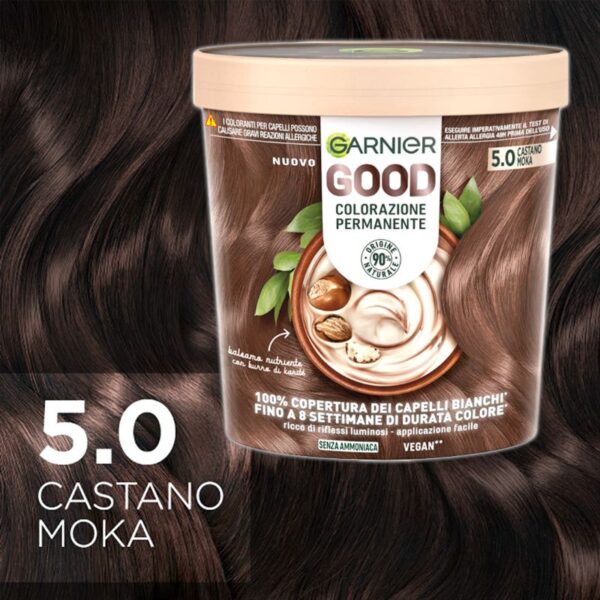 COLORAZIONE CAPELLI GARNIER GOOD 5.0 CASTANO MOKA - immagine 3