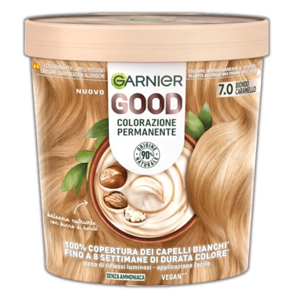 COLORAZIONE CAPELLI GARNIER GOOD 7.0 BIONDO CARAMELLO