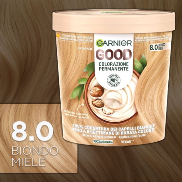 COLORAZIONE CAPELLI GARNIER GOOD 8.0 BIONDO MIELE - immagine 3