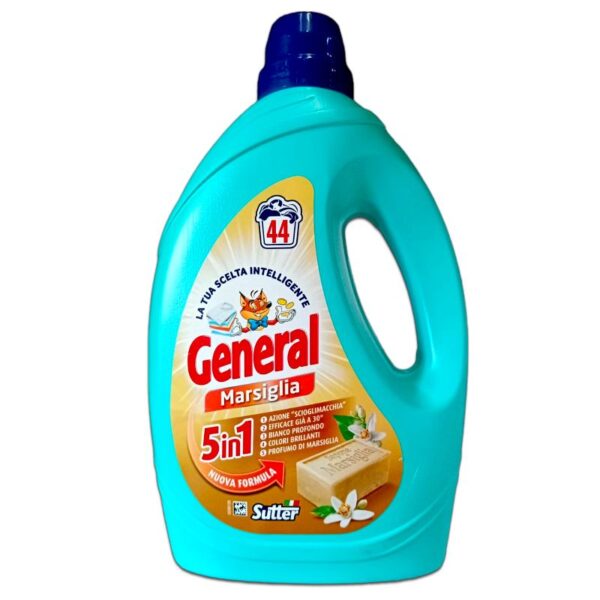 DETERSIVO LAVATRICE GENERAL 44 LAVAGGI 1,98L MARSIGLIA