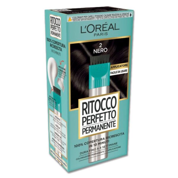 COLORAZIONE CAPELLI L'OREAL 27ML  RITOCCO PERFETTO NERO N.2