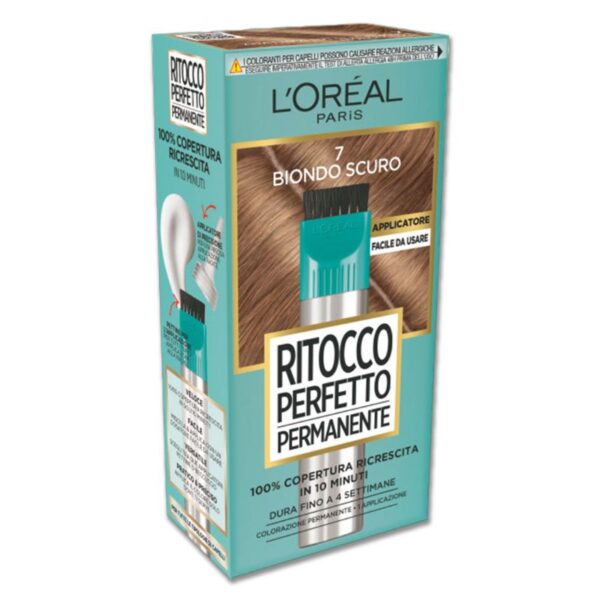 COLORAZIONE CAPELLI L'OREAL 27ML  RITOCCO PERFETTO BIONDO SCURO N.7