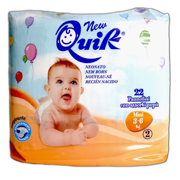 PANNOLINI MUTANDINA QUIK 22PZ 3/6KG MINI