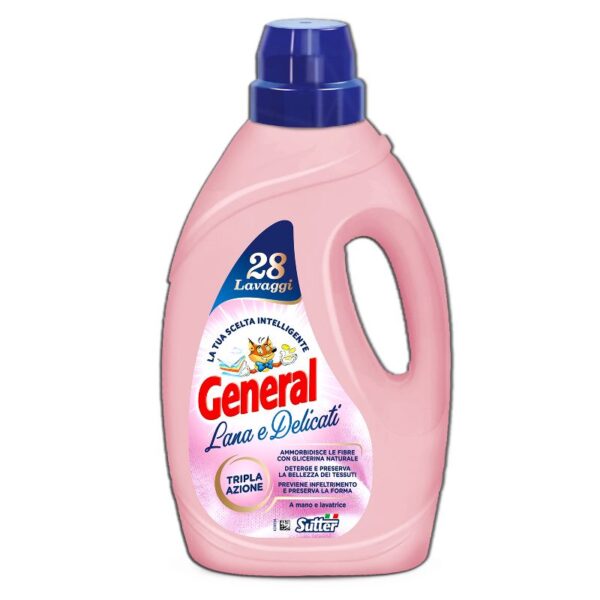 DETERSIVO LAVATRICE GENERAL 28LAVAGGI 1,40L LANA E DELICATI