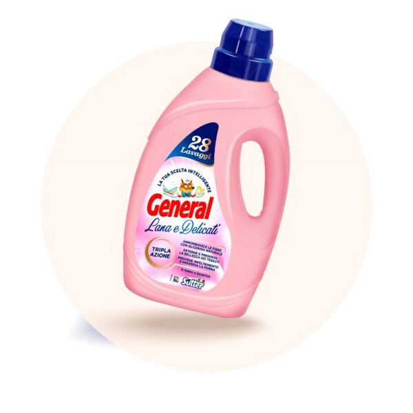 DETERSIVO LAVATRICE GENERAL 28LAVAGGI 1,40L LANA E DELICATI - immagine 2