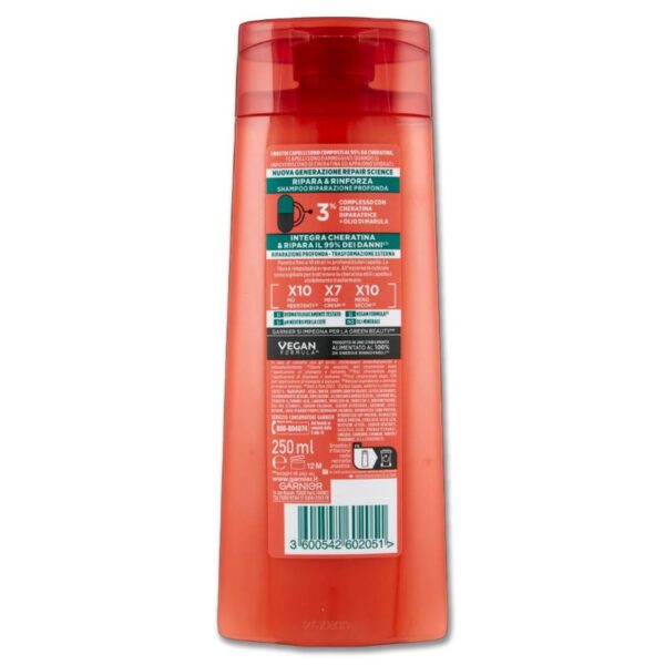 SHAMPOO FRUCTIS 250ML RIPARA E RINFORZA - immagine 3